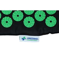 Masážní akupresurní podložka UNIZDRAV, černo-zelená