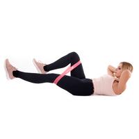 Odporové posilovací gumy šedé, sada 5 ks