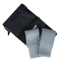 Odporové posilovací gumy šedé, sada 5 ks