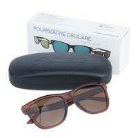 Polarizační brýle UNIZDRAV hnědé + pevné puzdro, sáček a testovací sada