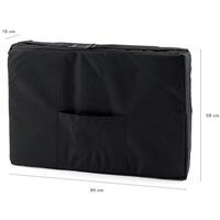 Dřevěné masážní lehátko, oranžové