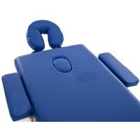 Dřevěné masážní lehátko, oranžové