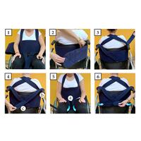 Popruhy do invalidního vozíku, typ 3