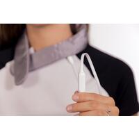 Vyhřívací USB límec na krk s powerbankou, růžový – grafenová technologie