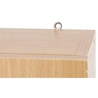 Nástěnná bílá dřevěná lékárnička – BEZ NÁPLNĚ