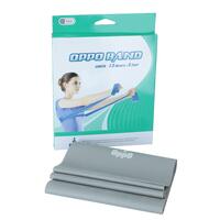 Posilovací guma OPPO BAND stříbrná s extra silným odporem, 1,5 m