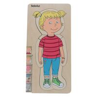 Edukační puzzle Hádanka těla Dívka od Beleduc