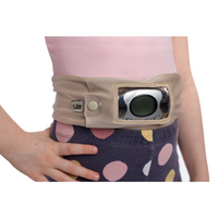 Dia pás na inzulínovou pumpu s okénkem, béžový