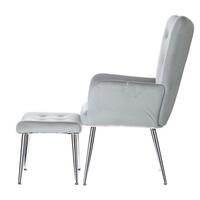 Relaxační křeslo s podnožkou Silver Luxury