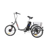 Tříkolové elektrické kolo Tornádo ZTECH, stříbrné