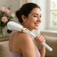 Masážní přístroj s prodlouženou rukojetí