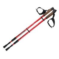 Trekingové hole, červené