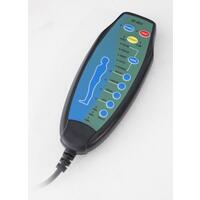 Masážní polohovací křeslo s vyklápěním COMFORT+, antracitová látka