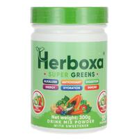 Herboxa SUPER GREENS Jahoda & kiwi, 300 g