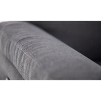 Relaxační polohovací křeslo COMFORT Ušák s funkcí masáže a výhřevu, antracitová látka