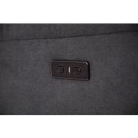 Relaxační polohovací křeslo COMFORT Ušák s funkcí masáže a výhřevu, antracitová látka