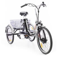 Tříkolové elektrické kolo Tornádo ZTECH, stříbrné