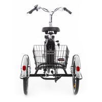 Tříkolové elektrické kolo Tornádo ZTECH, stříbrné