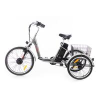 Tříkolové elektrické kolo Tornádo ZTECH, stříbrné