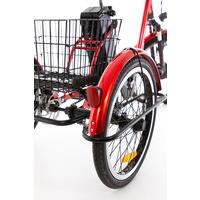 Tříkolové elektrické kolo Tornádo ZTECH, červené