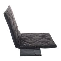 Přenosná vyhřívací podložka s opěradlem