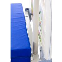 Dětská mechanická polohovací postel s matrací UNIZDRAV