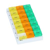 Barevný dávkovač léků - týdenní, T03