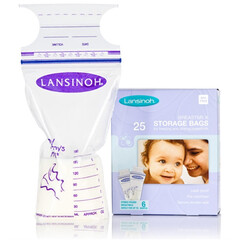 Kapsy na uskladnění mateřského mléka, 25 ks