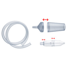 Odsávačka hlenů z plastu Nosko nasal aspirator basic