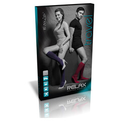 Cestovní lýtkové punčochy - šedé - RELAX Travel