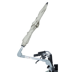 Deštník k vozíku, šedý