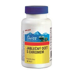 Swiss Jablečný ocet s chromem 90 tablet