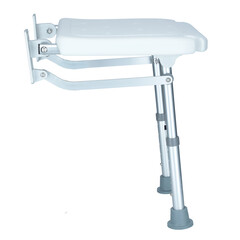 Nástěnná sklopná sedačka s nožkami