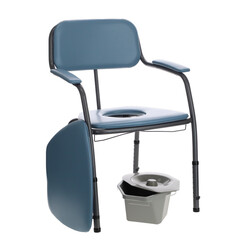 Toaletní židle s širším sedem