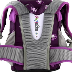 Taška pro předškoláka Ergobag mini -  purpurová károvaná