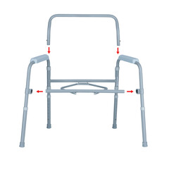 Toaletní křeslo nepojízdné