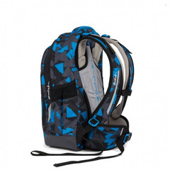 Školní taška Satch Sleek - Blue Triangle