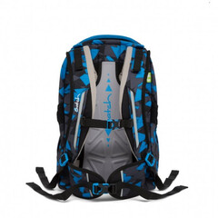 Školní taška Satch Sleek - Blue Triangle