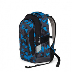 Školní taška Satch Sleek - Blue Triangle