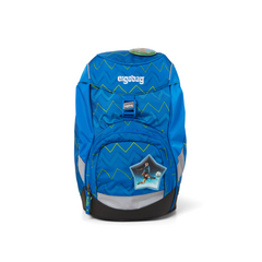 Školní taška Prime - modro-zelený ZigZag