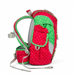 Taška pro předškoláka Ergolino - červeno / zelená tečkovaná
