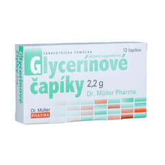 Dr. Müller Glycerinové čípky, 12 x 2,2 g