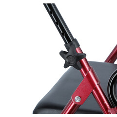 Odlehčené pojízdné chodítko UNIZDRAV, bordó