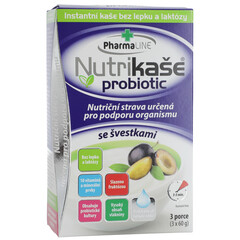PharmaLINE Nutrikaše probiotic se švestkami, 3x 60 g