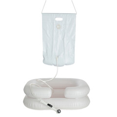 Gumové umyvadlo na vlasy s přenosnou sprchou