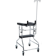 Pojízdné chodítko s opěrnou plochou a sedadlem