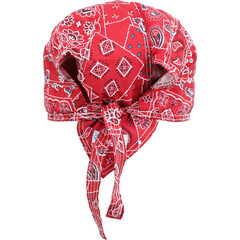 Chladíci šátek na hlavu, červený