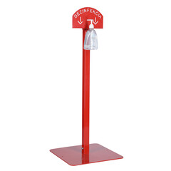 Stojan červený na dezinfekci rukou s dezinfekčním gelem Me Too, 500 ml