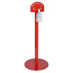 Stojan červený na dezinfekci rukou s dezinfekčním gelem Me Too, 500 ml