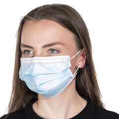 Rouška na tvář s gumičkou - chirurgická